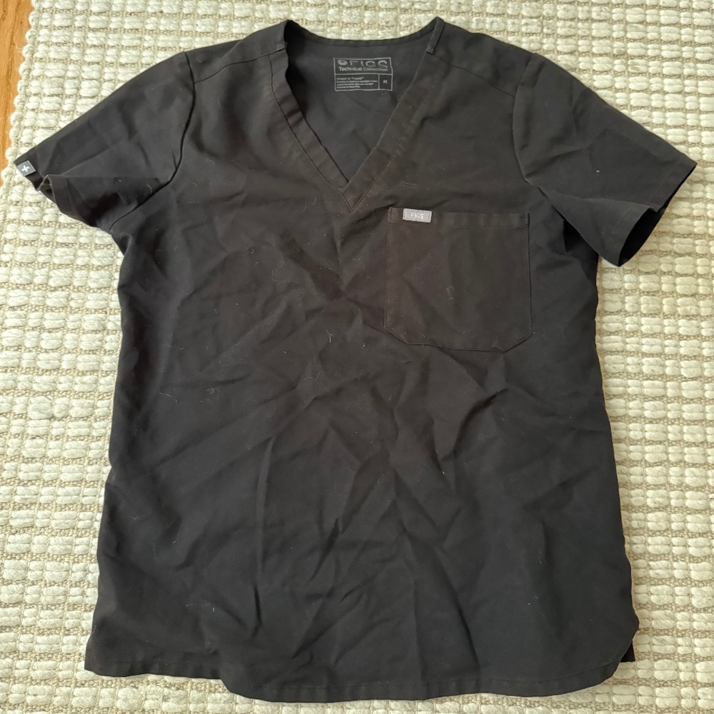 Figs Catarina Top Black